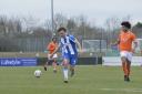 At the double - Jamie Arnold scored twice for Colchester United's under-18s in their 6-3 win over AFC Bournemouth today