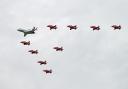 Envoy and Red Arrows soar over Colchester