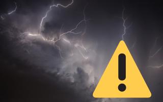 The weather warning will last until around midnight in Colchester on Thursday, May 2