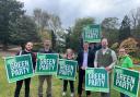 For the future - Green Party leader, Adrian Ramsay (centre left), with Castle Ward councillor, Richard Kirkby-Taylor.