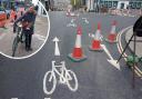 New – the Head Street to North Hill cycle lane has a completion date of Friday, April 26