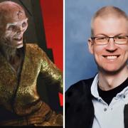 Actor - Ross Sambridge has used his height to his advantage during his career, including playing the body of Star Wars villain Snoke (Picture: Lucasfilm)