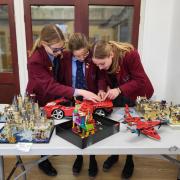 Fundraiser - pupils at Holmwood House School held a Lego contest to raise money for St Helena