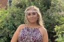 Happy - Lauren Gibbinson at her prom with her invisible hearing aid which has transformed her everyday life