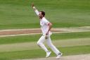 Breakthrough - Essex bowler Sam Cook celebrates taking a wicket against Middlesex Picture: TGS PHOTO