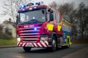 Fire - an Essex County Fire and Rescue Service fire engine rushing to an incident