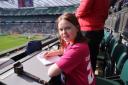 Reporter - Kyla at the Twickenham game