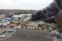 Blaze - firefighters were called to an industrial estate in Saffron Walden on Tuesday