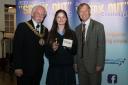 Third place – Molly Archer-Zeff with Southend mayor Chris Walker and MP Sir David Amess