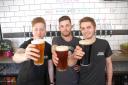 James Kildea, Jack Snell and Zach Maynard getting ready for TWM's first ever beer festival