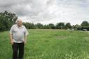 Looking for a cut - Bowes Road, Wivenhoe, resident George Sheppard is one of those who cannot understand why two councils disagree who should mow the public site. (56648-4)
