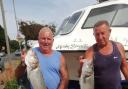 Dave Hollands and Rocky Rotchell had a good day, catching plenty of bass.