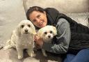 Marie Theobald with her dogs, Riley and Honey, who were all killed after being hit by a car in Chigwell