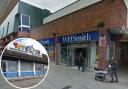 Exciting - a Google Maps image of WH Smith in Red Lion Walk and an inset image of a Toys R Us store