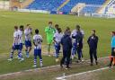 Tactics - Colchester United under-21s get a team talk from coach Liam Bailey during their game against Watford