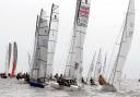 Big fleet - sailors battle it out on the water