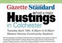 GAZETTE HUSTINGS TONIGHT: Question Colchester candidates live from 6.30pm