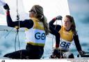 In control - Saskia Clark (left) and Hannah Mills battle it out in Rio. Picture: Sailing Energy/World Sailing Free Editorial Rights