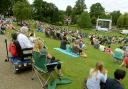 Big crowds - Wimbledon men's final on the Big Screen in Castle Park