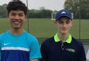 Ace result - Wivenhoe Tennis Club men's B team duo Jasper van der Wolf-Ong (left) and Sam Dewey who both won all three matches against Spring Lane