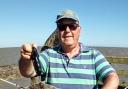Great reward - Southend angler Martin Grossman with his thornback ray, caught from Walton Pier