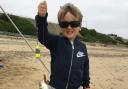Oliver Rotchell spent the day fishing with his dad Daniel on the Holland beaches and is now hooked for life