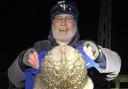 Top catch: Bill Paquette with his 4lb 13oz thornback ray that helped him into second place in Walton Sea Angling Club's latest evening match.