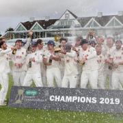 Champagne moment - Essex celebrate their County Championship win in 2019