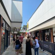 Shoppers - a bustling Lion Walk Shopping Centre on Monday and (inset) Mark Laner, owner of Colchester Pet Stores
