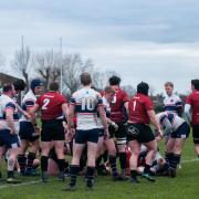 Winning run - Colchester Rugby Club (red shirts) take on CS Stags Picture: SAM BARCLAY PHOTOGRAPHY