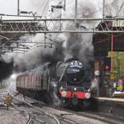 Historic - The Black 5 was originally built in 1945, running through Marks Tey Station on Sunday
