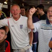 Fun - Football fans in Colchester enjoying Euros 2016
