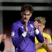 Safe hands - Sam Hornby performed well in Colchester United's 3-2 win at Crawley Town, on Saturday