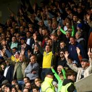 Big support - Colchester United fans get behind their team at Notts County