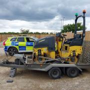 Recovered - Essex Police recovered a stolen road roller