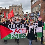 Protest - More than 300 people joined the Colchester Action for Palestine in their peaceful march