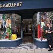 Delight - Shelly Warren, 47, outside her boutique Annabelle87 in Crouch Street, Colchester, which has been named among the top 50 independent boutiques in the country by The Telegraph