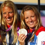 Realistic - Saskia Clark (left) and Hannah Mills are expecting a tough time at the World Championships in La Rochelle.
