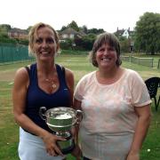 Ace return - Anna Burton (left) and Julie Sexton won the Open Ladies doubles event at the Colchester and District individual tennis tournament.