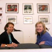Caroline Bailey Knox and Jacqueline Wolfers at the Geedon Gallery, Fingringhoe
