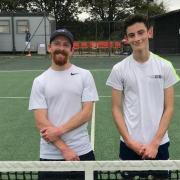 Ace - Simon Reeves (left) and Sam Dewey were dominant at Wivenhoe Tennis Club's awards tournament