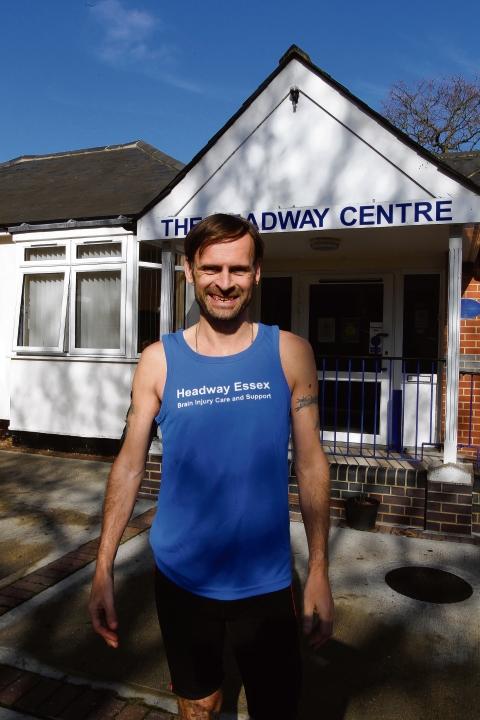 Paul McClelland, 45, from Dovercourt, is running for Headway. Sponsor him at justgiving. com/paul-mcclelland2