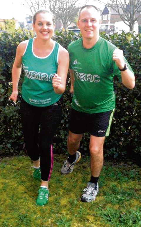 Colchester couple Abi & Mark Crawford are running for the Multiple Sclerosis Resource Centre. Sponsor them at justgiving.com/crawfords2012