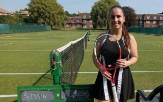 Net gain - Karina Cordero contested all of the Open finals at the Stringers World Colchester and District individual tennis tournament finals at Frinton-on-Sea Lawn Tennis Club