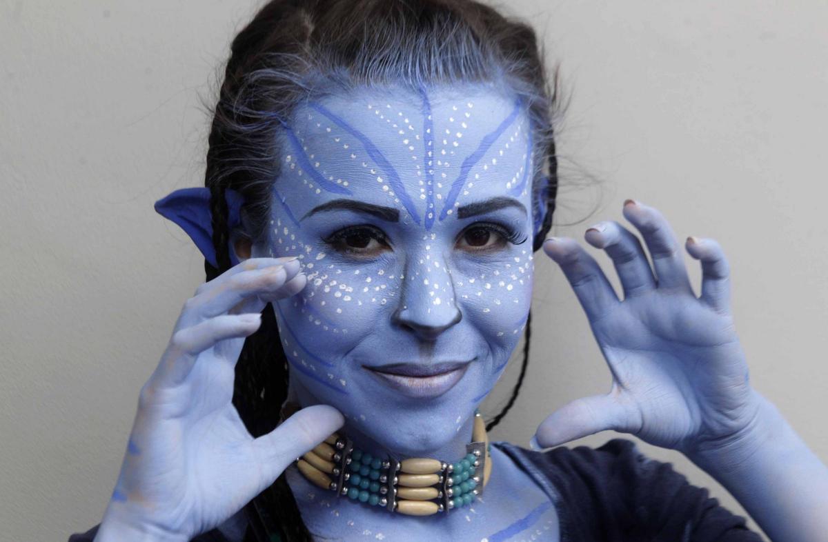 Morgan Blackmore modelled as an Avatar character