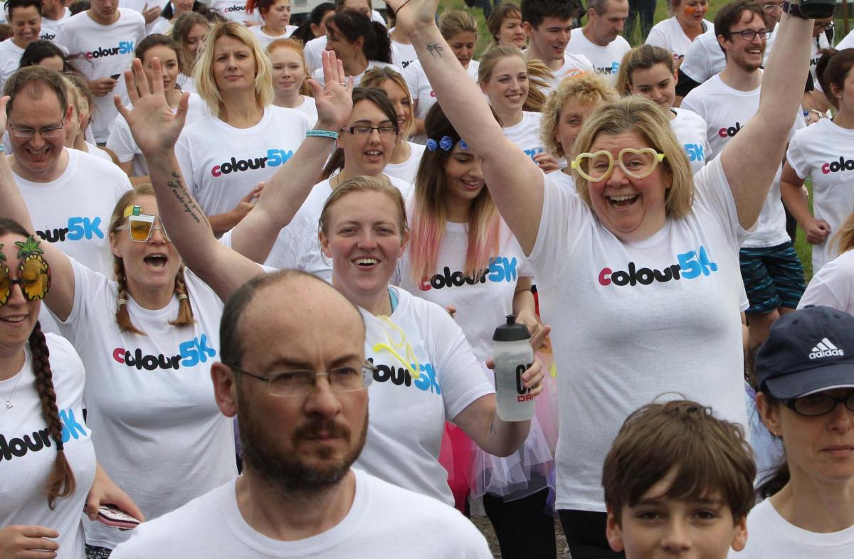 More than 400 people took part in the Colour 5k race at Ardleigh Showground on June 4 2016