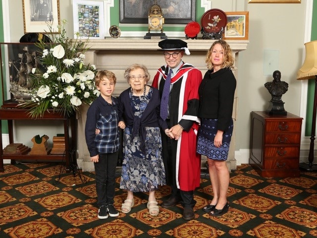 There IS a doctor in the house! Anthony receives honour from Colchester Institute