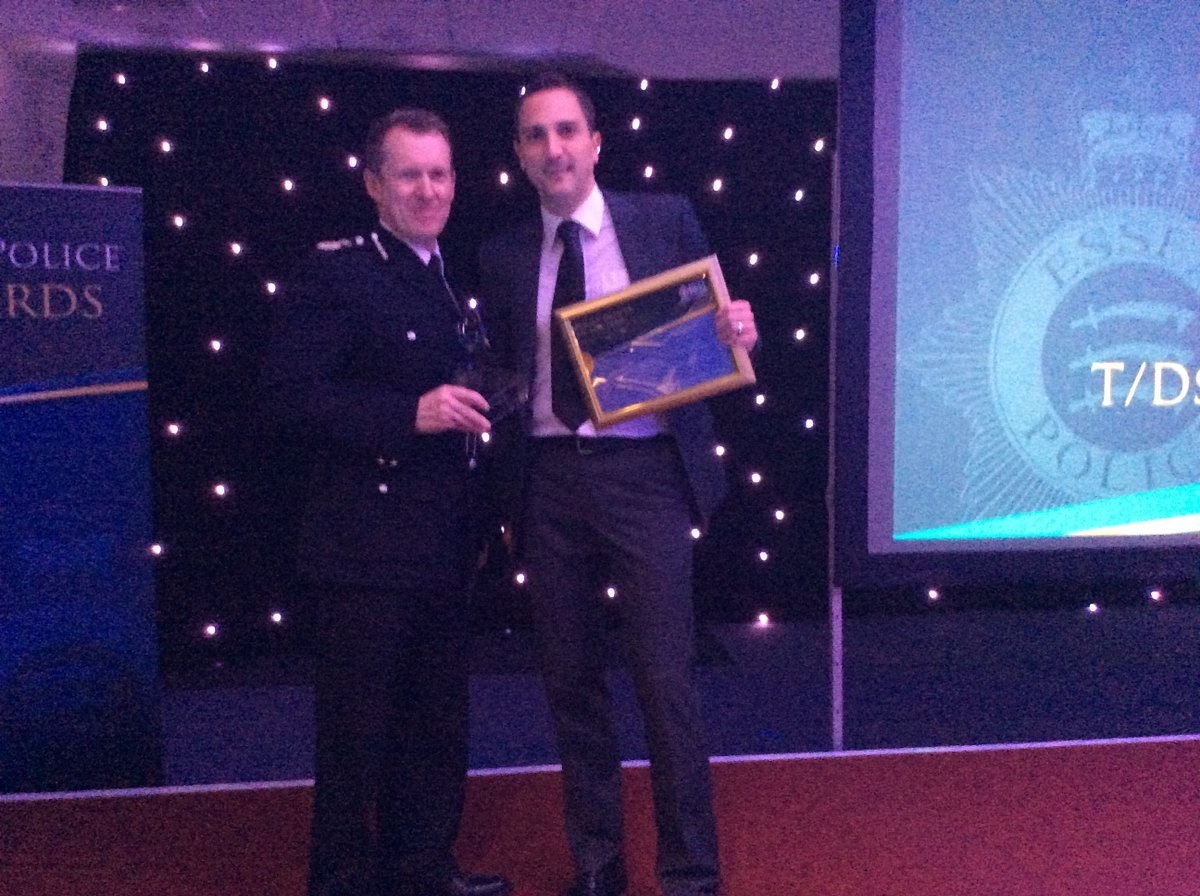 Officer wins accolade for dedicating 18 months to catching paedophiles in Essex