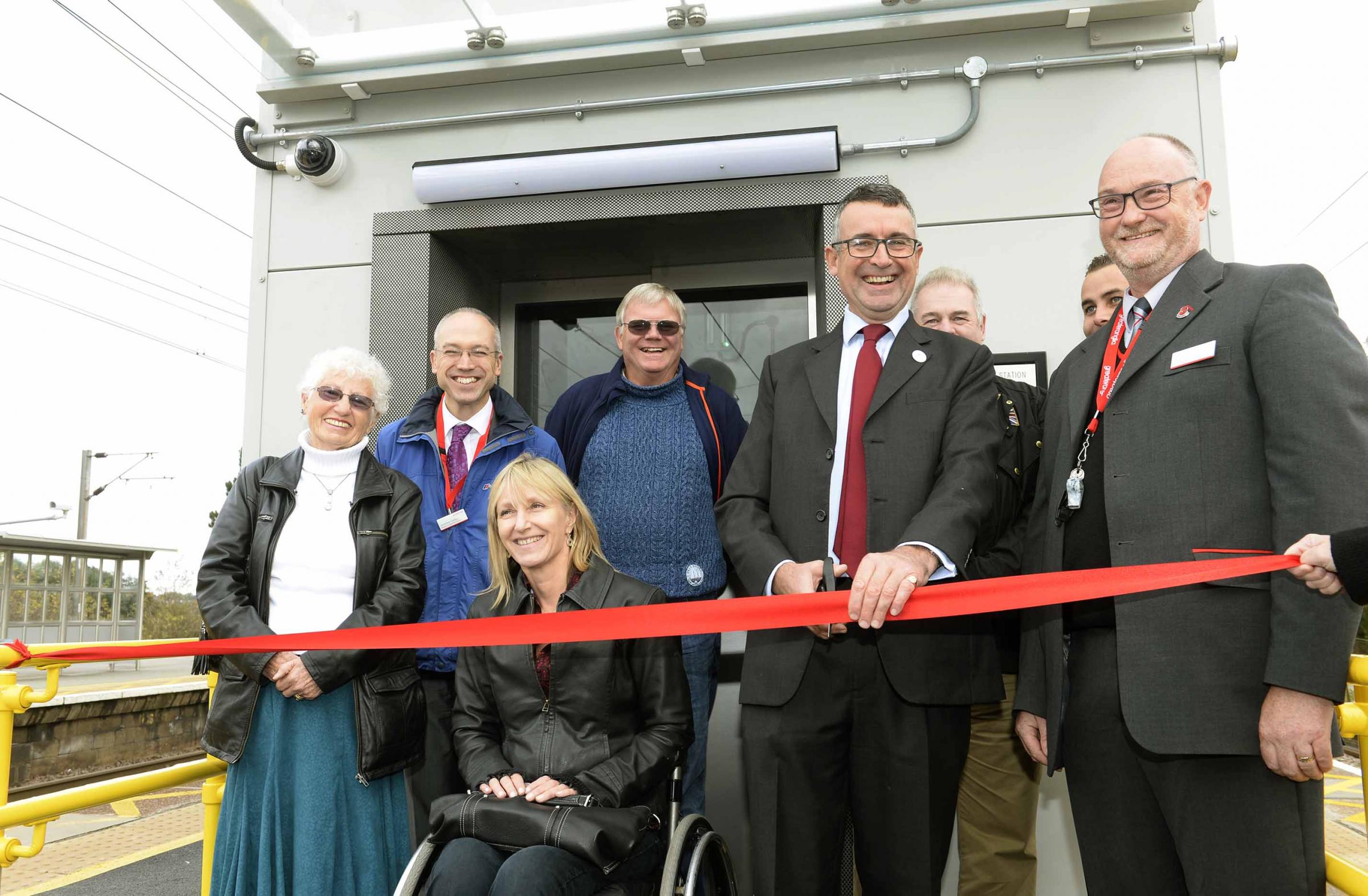Disability campaigners celebrate opening of £3million scheme at railway station
