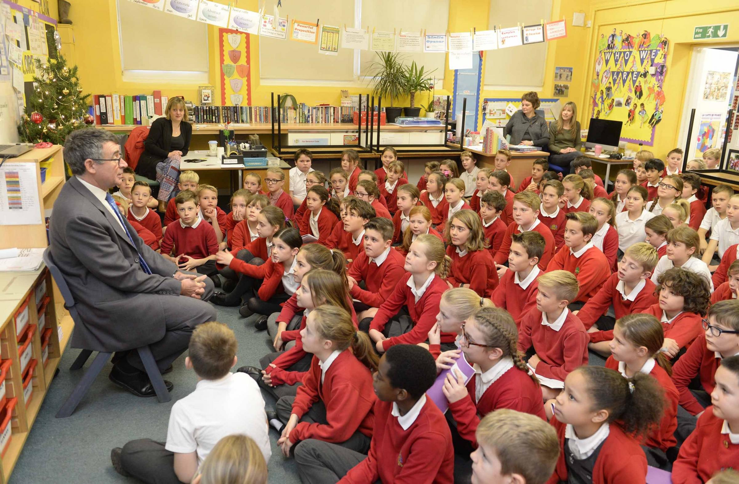 MP faces a grilling from pupils